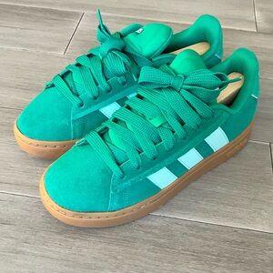 Adidas Kids Teal and White Sneakers